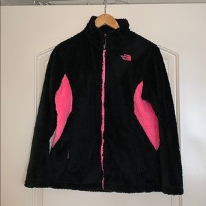 North Face Fluffy Zip Up